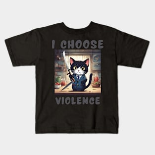 I choose violence Kids T-Shirt